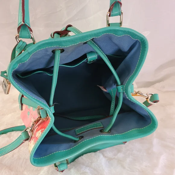 Dooney & Bourke 1975 Signature Paint Splatter Drawstring Bag & Matching Wallet - Picture 13 of 16